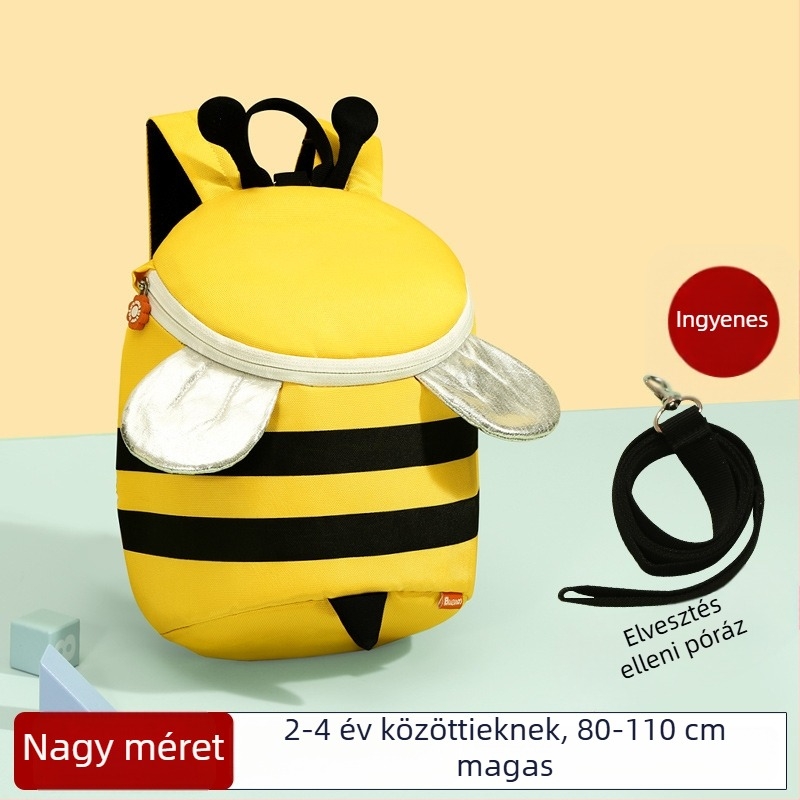Óvodai hátizsák 3–6 éveseknek, uniszex, könnyű és lélegző anyag, kopásálló és fényvisszaverő, állatos mintával
