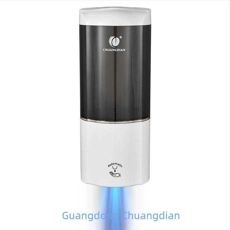 Automata szenzoros kézfertőtlenítő adagoló, falra szerelhető, ABS anyag, CE tanúsítvány, tömeg 420 g