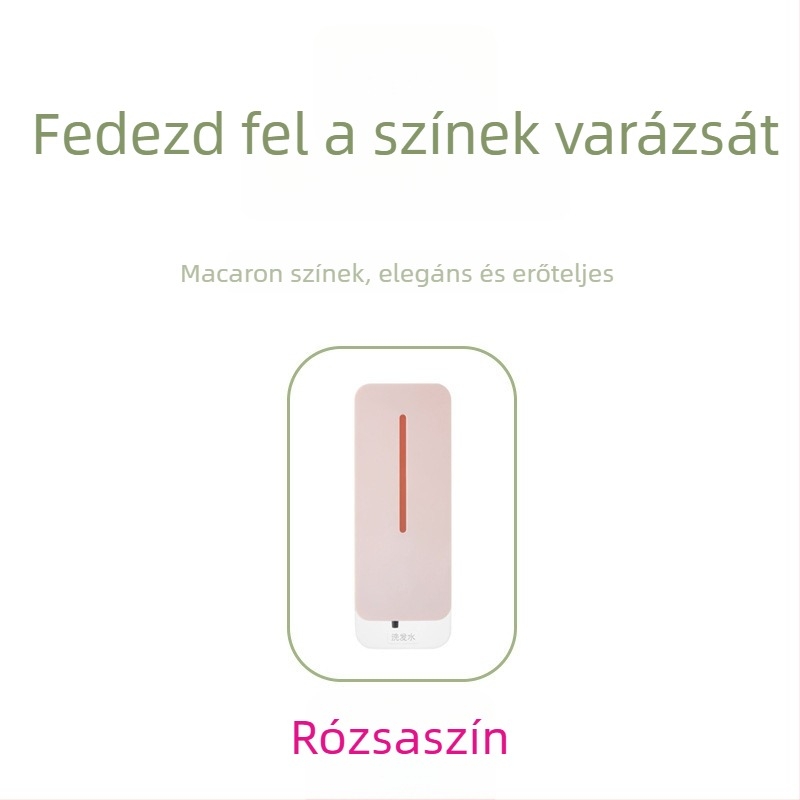 Érintésmentes falra szerelhető ABS szappanadagoló sampon és tusfürdőhöz – Indukciós funkció, Injekciós formázás, Modern minimalista dizájn, Tömeg ≤0.5 kg