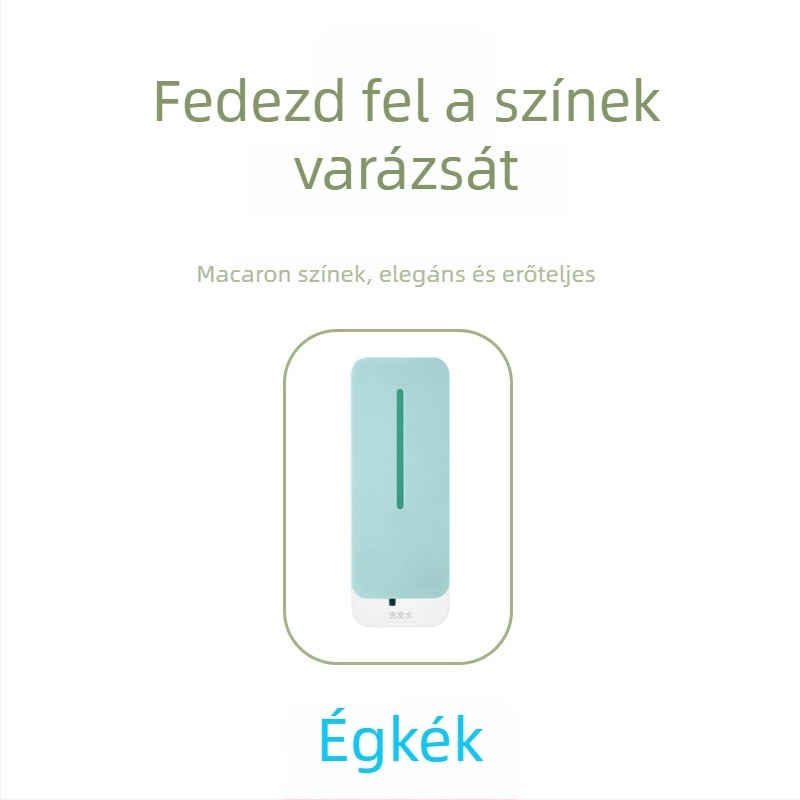 Érintésmentes falra szerelhető ABS szappanadagoló sampon és tusfürdőhöz – Indukciós funkció, Injekciós formázás, Modern minimalista dizájn, Tömeg ≤0.5 kg