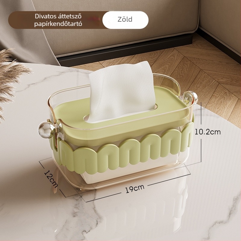 Papírzsepi doboz MET-ML8006 — Műanyag, Könnyű luxus stílus, Többfunkciós, 40 darab