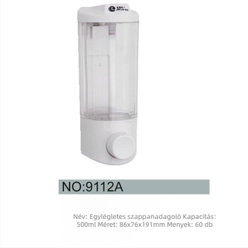 Egyfejes szappanadagoló, műanyag, Jin laishi, modern minimalista stílus