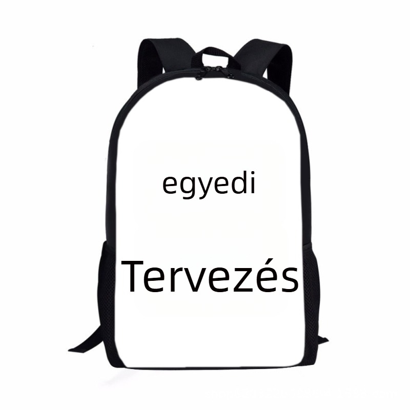 Uniszex egyrétegű iskolatáska Oxford anyagból, légáteresztő, kopásálló, általános iskolába használatra