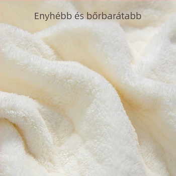 Baba mosó törölköző Coral Velvet anyagból, rajzfilm mintával, hímzett, csecsemőknek, 80–100 g