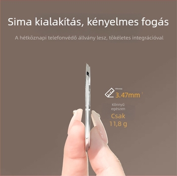 Összecsukható telefon-tartó mágneses szívóval, adhezív rögzítés, rezgésmentesítés, fém+ műanyag konstrukció, testreszabható, autóhoz, asztalhoz és otthonra