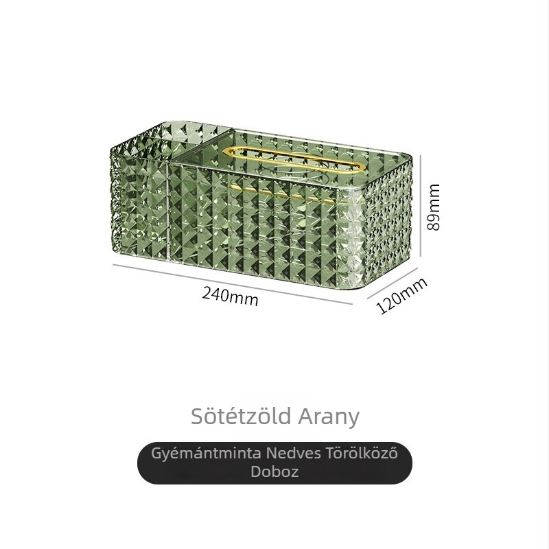 Papírzsebkendő doboz - könnyű luxus stílus, márka Wan laixiang, anyag PET, modell: papírzsebkendő doboz, funkció: többfunkciós