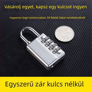 Cinkötvözet, 4 számjegyű zár XC-110 a tornaterem titkos szobájához, rúd vastagsága 4