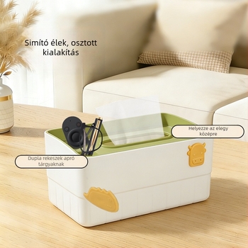 Zsebkendő doboz L-6260 • Műanyag • Modern minimalista stílus • Többfunkciós
