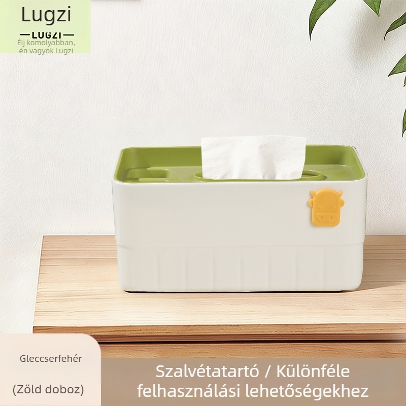 Zsebkendő doboz L-6260 • Műanyag • Modern minimalista stílus • Többfunkciós