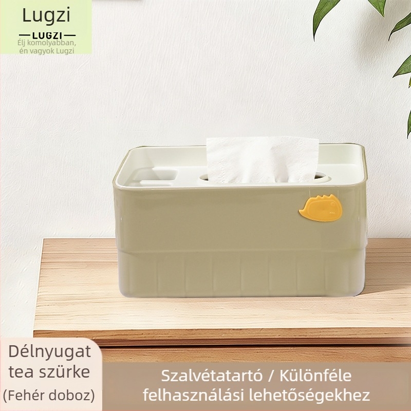 Zsebkendő doboz L-6260 • Műanyag • Modern minimalista stílus • Többfunkciós