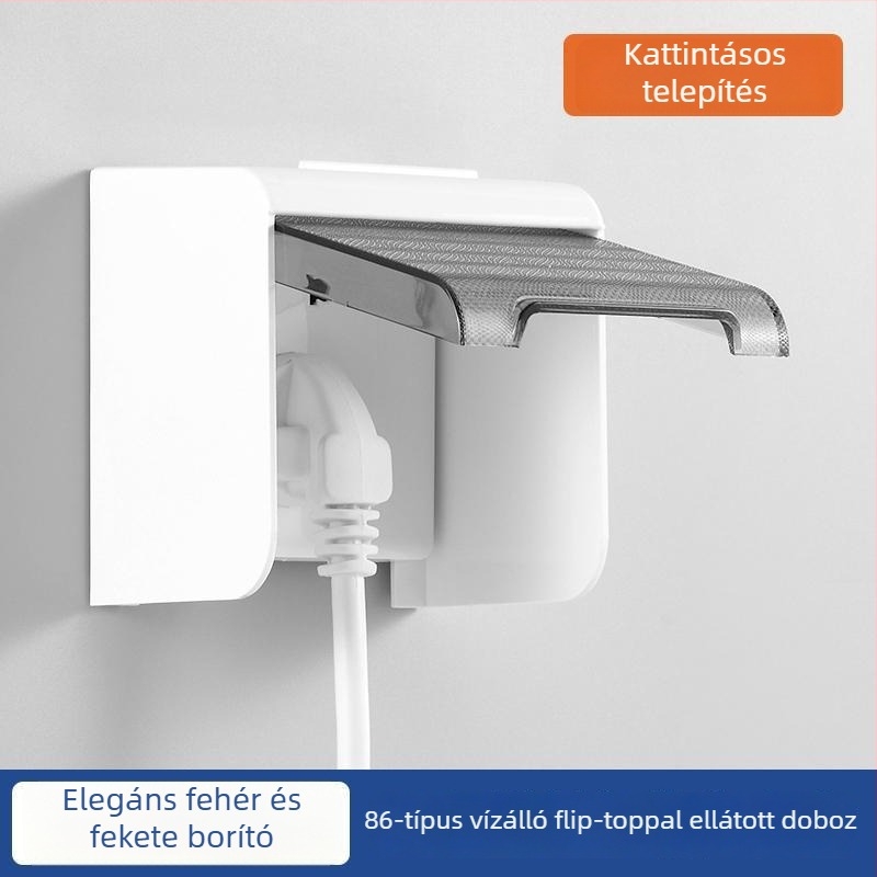 Csavaros típusú vízálló doboz intelligens vécé rosszul illesztett aljzathoz, védőfedél a vízleeresztő kapcsolóhoz