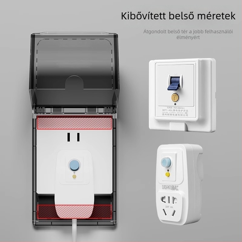 86-típusú leválasztható vízálló fedél fürdőszobai aljzathoz és bojlerkapcsolóhoz