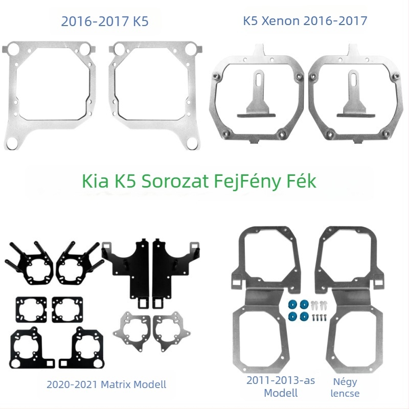 Kia K5 fényszóró lencse-tartó, vasból, élettartam 10 000 óra