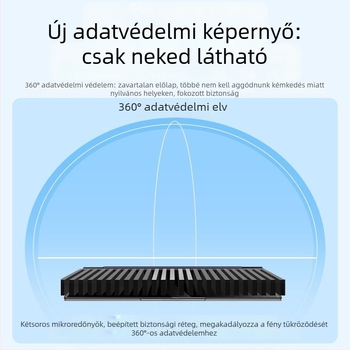 MacBook Air magánéletvédelmi kijelzőfilm, teljes ragasztású, 360°-os négy oldalról véd, PET háromrétegű szerkezet