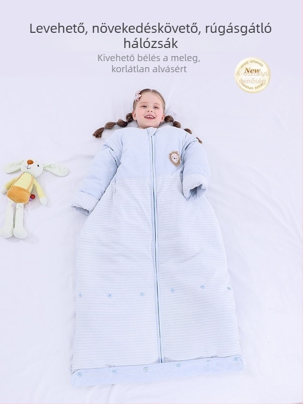 Baba alvózsák 100% pamutból, vastagabb, tavasz–őszre, négy évszakos használatra