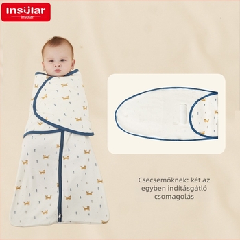 Pamut baba swaddle kokon alvózsák újszülötteknek