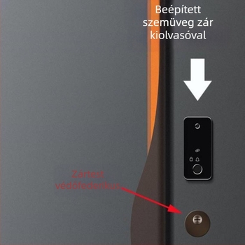 Beépített ujjlenyomat-zárvédő sapka készlet — rozsdamentes acél, ball lock típus, univerzális kompatibilitás