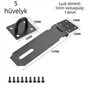 Rozsdamentes acél ajtócsatt – zár a szekrényajtókhoz, modern minimalist design (WITT RIGHT)