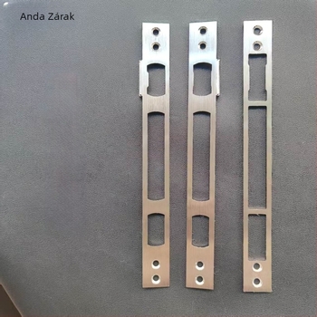 Zártest — rozsdamentes acél, 52 g, alkalmas biztonsági ajtókhoz és nem szabvány ajtókhoz (réz és rozsdamentes acél ajtók), modern stílus