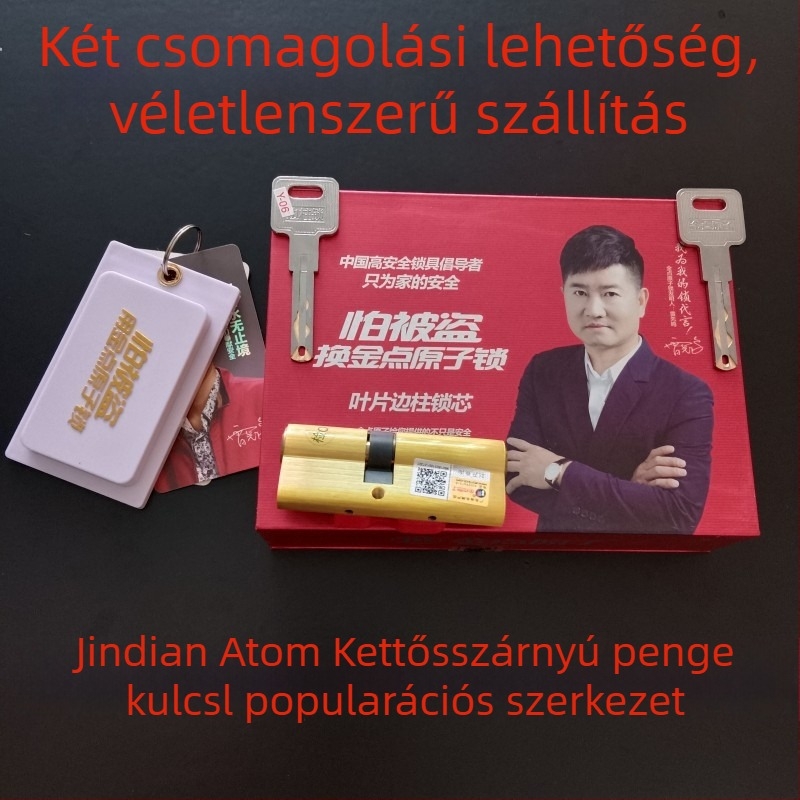 Zárhenger Gold Point Atom, réz, modell 26, biztonsági ajtókhoz, tömeg 0,8 kg.