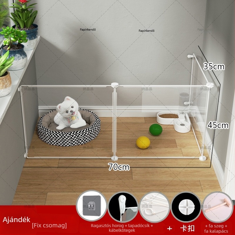 Moduláris beltéri állatkerítés kutyáknak (Anyag: Egyéb; Eredet: Egyéb; Kutyáknak)