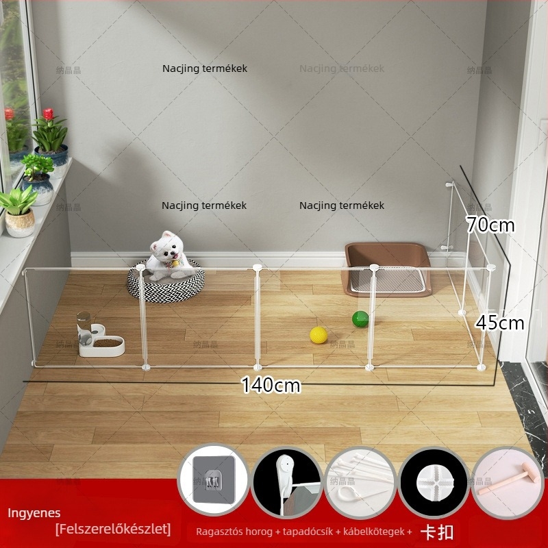 Moduláris beltéri állatkerítés kutyáknak (Anyag: Egyéb; Eredet: Egyéb; Kutyáknak)