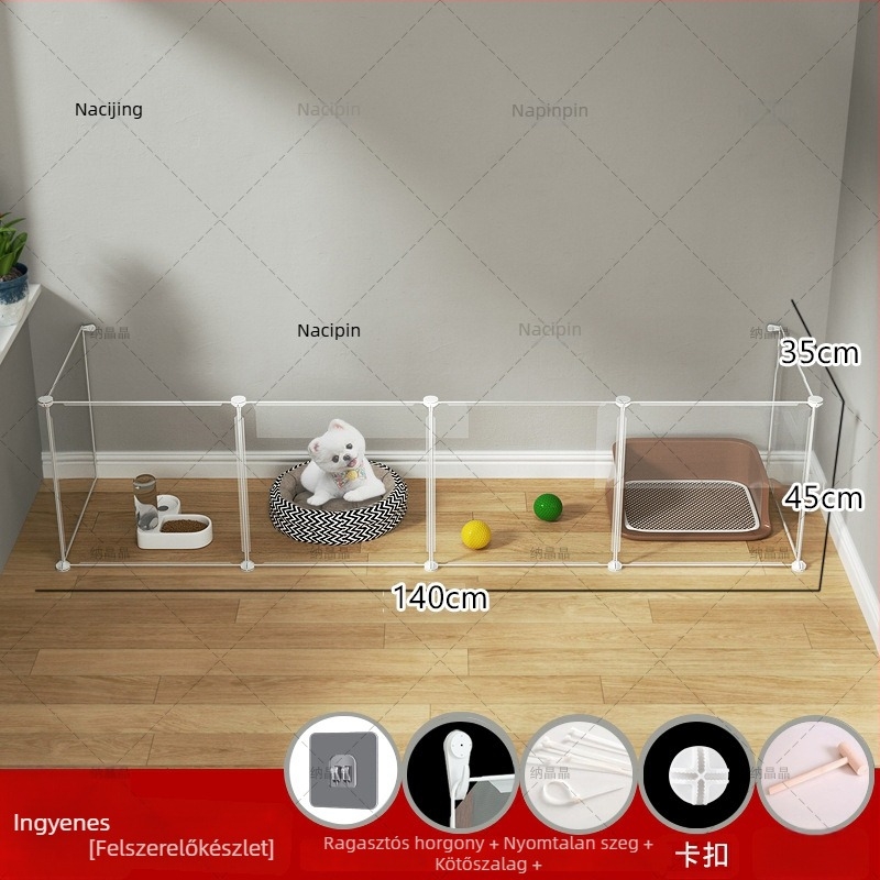 Moduláris beltéri állatkerítés kutyáknak (Anyag: Egyéb; Eredet: Egyéb; Kutyáknak)