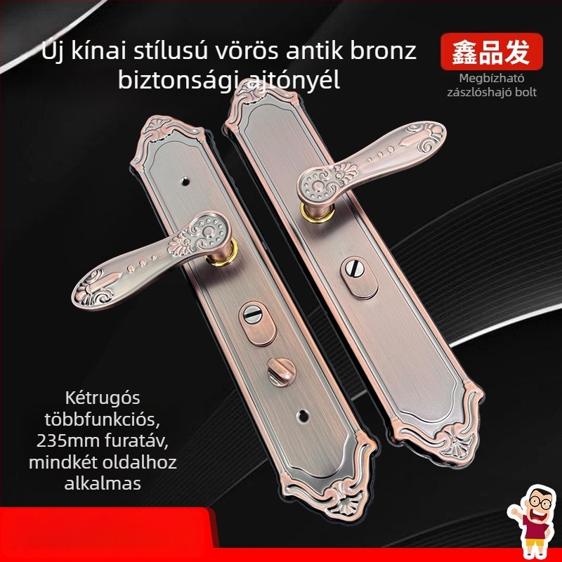 Xinpinfa rozsdamentes acél ajtókilincs záras, ősi retro fogantyú, modern minimalista dizájn