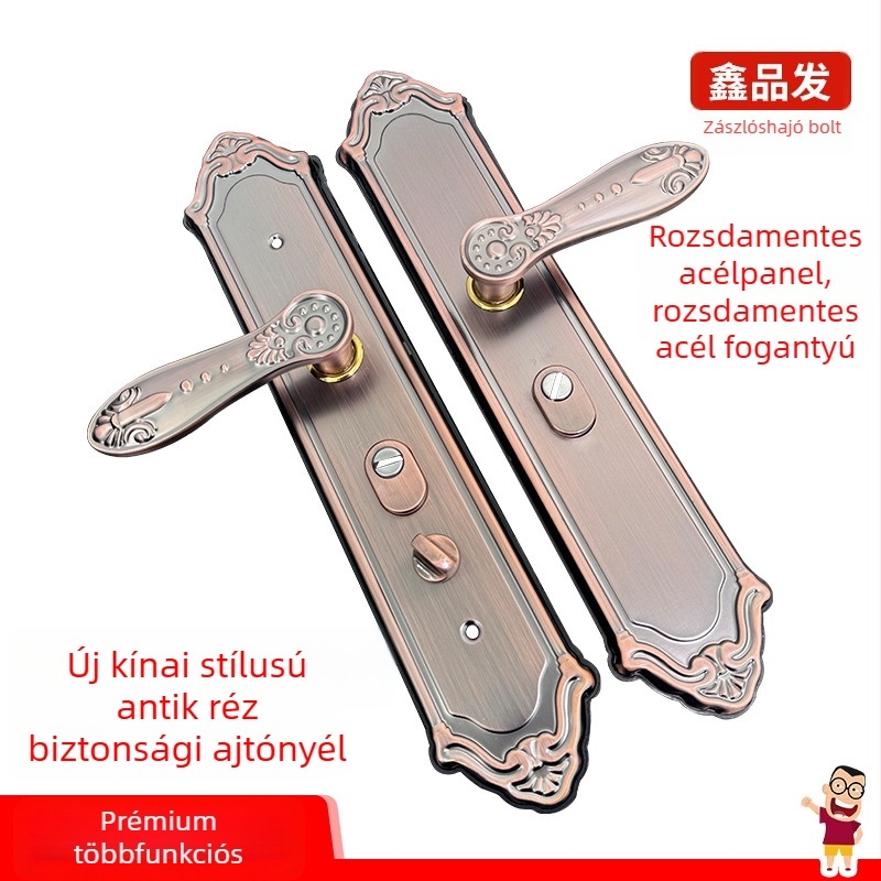 Xinpinfa rozsdamentes acél ajtókilincs záras, ősi retro fogantyú, modern minimalista dizájn