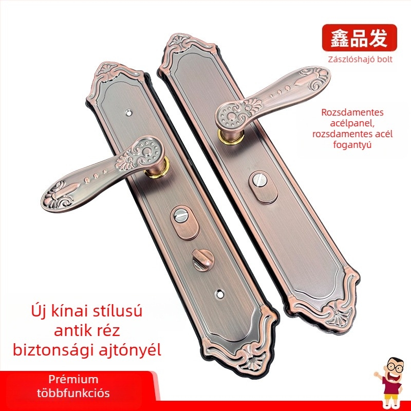 Xinpinfa rozsdamentes acél ajtókilincs záras, ősi retro fogantyú, modern minimalista dizájn