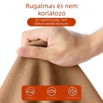 Férfi hosszú ujjú póló fleece belsővel és magas gallérral, téli alapvető szabás, slim-fit