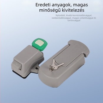 Mortise ajtózár 1580, nylon testű, gépipari és hűtőtárolási felhasználásra