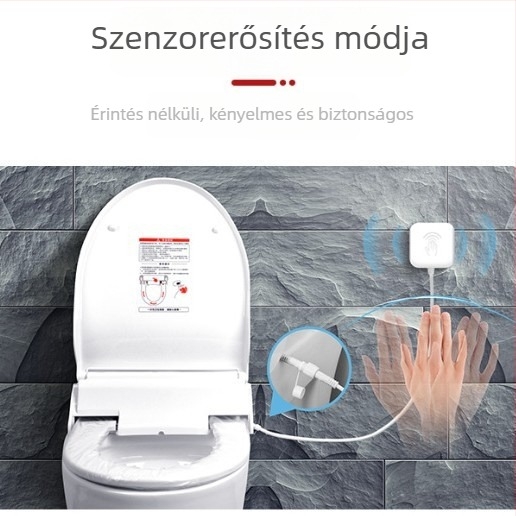 Melegített WC-ülőfedél, univerzális kompatibilitás, termosztatikus ülőpárna, modell 907, PP tábla, OEM
