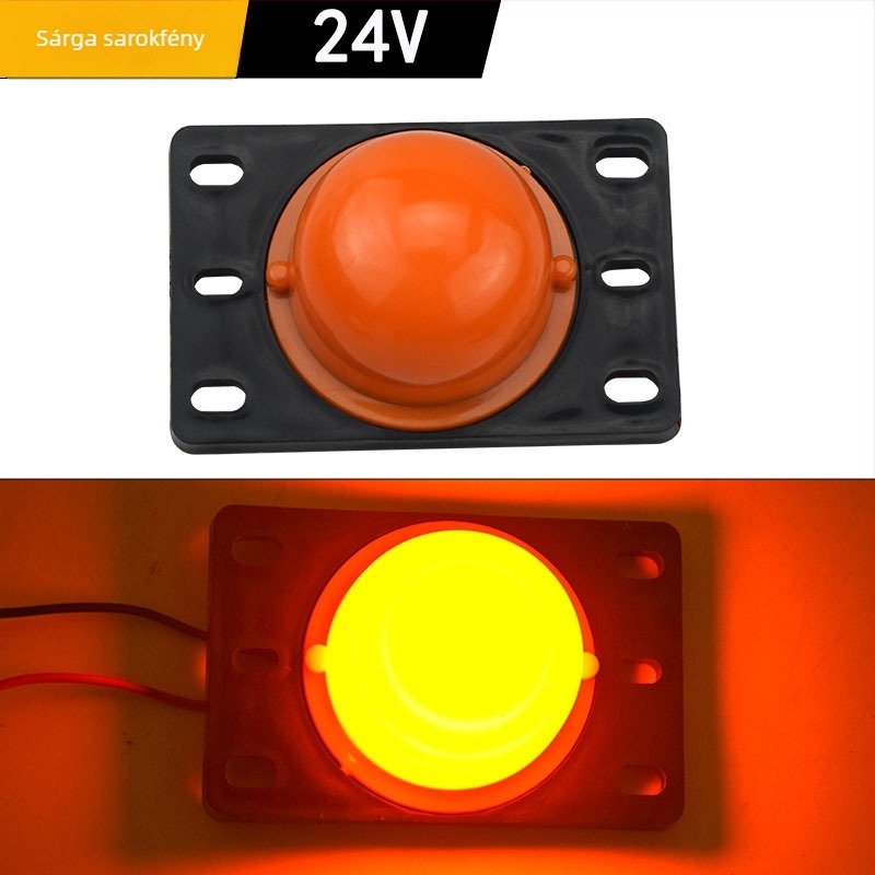 24V-os teherautóhoz LED saroklámpa — 5W, LED astigmatizmus, élettartam 20 000 óra (Modell: LED puha alsó saroklámpa)
