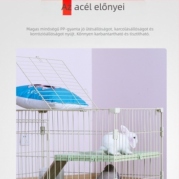 Többszintes nyúlketrec beltéri használatra, márka Chuangyi, anyag: műanyag-vas kombináció
