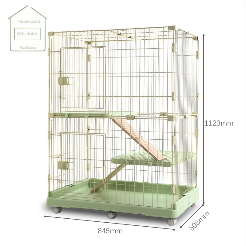 Többszintes nyúlketrec beltéri használatra, márka Chuangyi, anyag: műanyag-vas kombináció