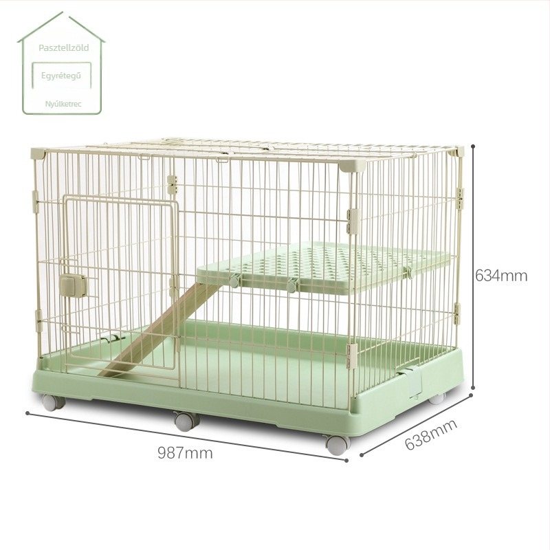 Többszintes nyúlketrec beltéri használatra, márka Chuangyi, anyag: műanyag-vas kombináció