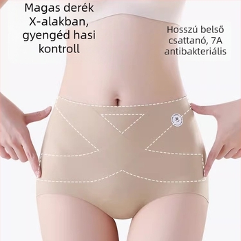 Női magas derekú fehérnemű jóga és fitneszhez, fenékemelő és haskontroll, vékony, légáteresztő anyag