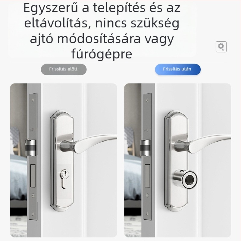 MS20 okos ujjlenyomat-zárral ellátott henger belső ajtókhoz — 60 ujjlenyomat tárolás, >10000 nyitás, beolvasási idő <1s, DC tápegység, működési hőmérséklet -10°C és 60°C között