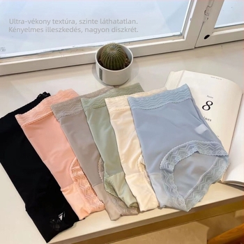 Női magas derekú alsó, lélegző Ice Silk anyag, fenékemelő, antibakteriális, gyors száradás