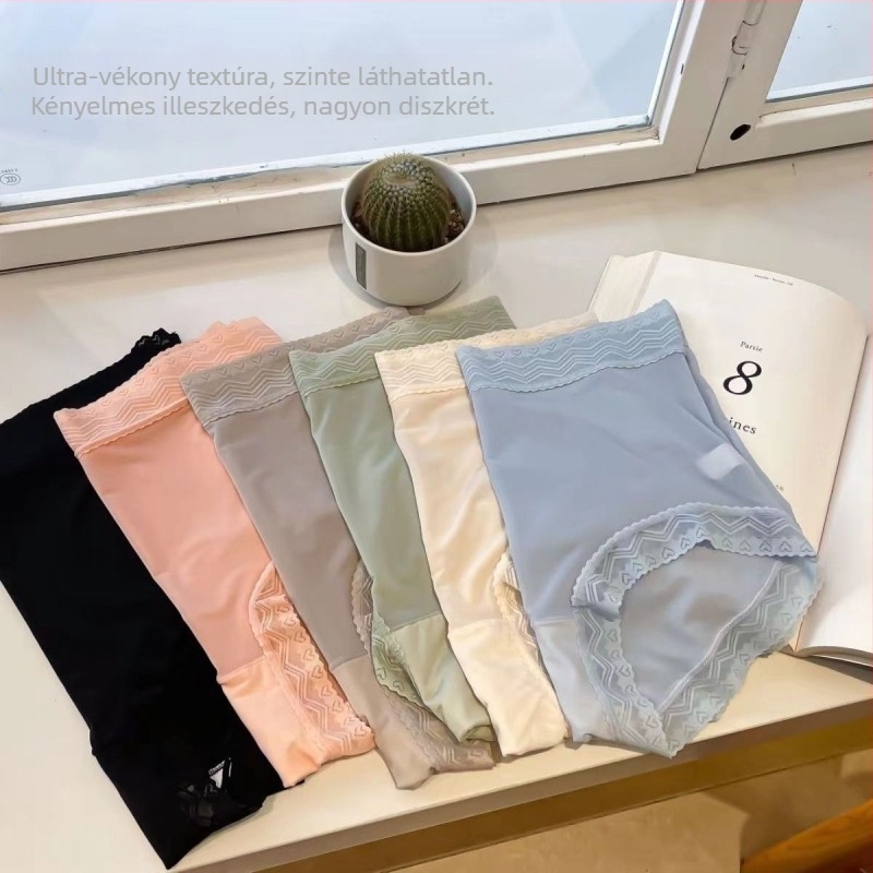 Női magas derekú alsó, lélegző Ice Silk anyag, fenékemelő, antibakteriális, gyors száradás