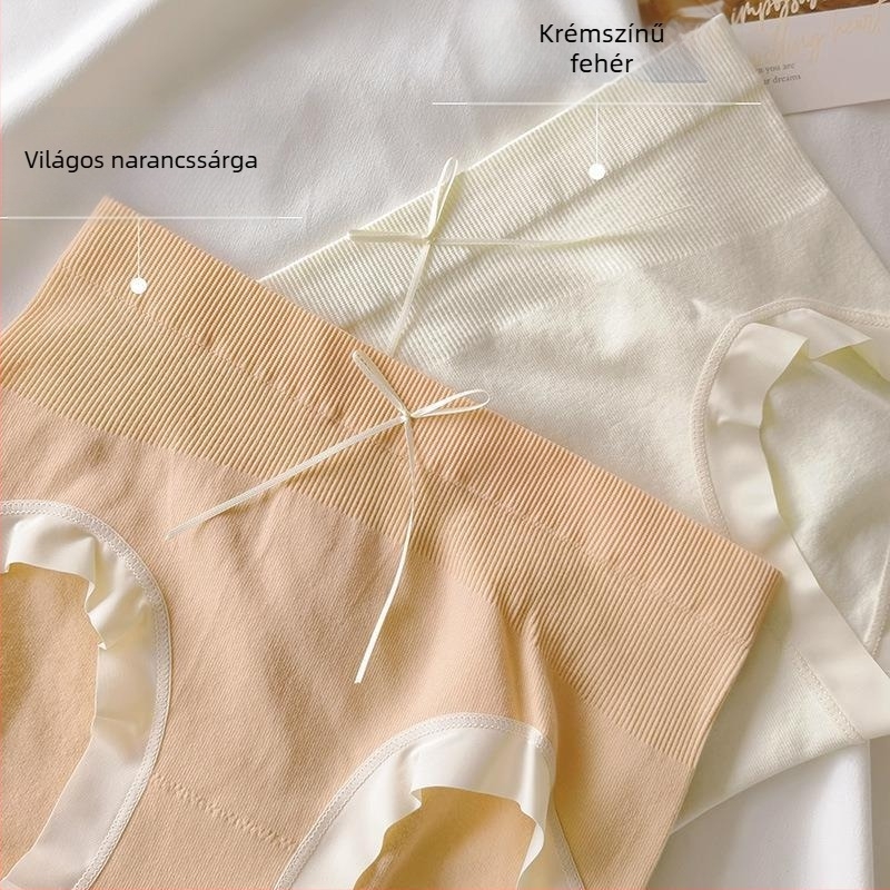 Női nylon középmagasságú bugyi, lélegző, gyorsan száradó, pamut bélés a szeméremrésznél