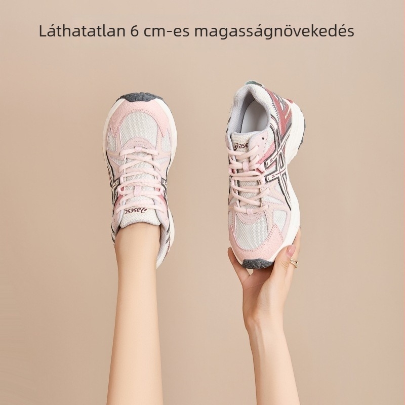 Női Dad cipők – hálós felsőrész, kerek orr, középmagas sarok 3–5 cm, gumihab talp, belső háló