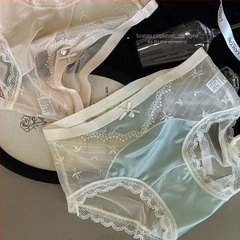 Női középmagasságú nylon bugyi, lélegző, gyorsan száradó kötött anyagból, egyszínű, belső modal bélés