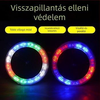 Jármű LED hátsó lámpa – napelemes, vezeték nélküli, Solar flash tail light, 3.7V, LED PC ház
