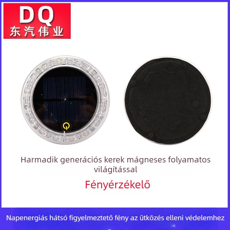 Jármű LED hátsó lámpa – napelemes, vezeték nélküli, Solar flash tail light, 3.7V, LED PC ház