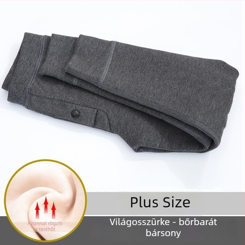 Plusz méretű fiúknak meleg termo alsó nadrág, fleece-béléssel, téli vastag
