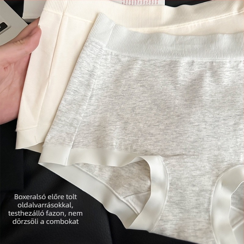 Női sportos boxeralsó 100% pamut, antibakteriális ágyéki betéttel, két az egyben dizájn