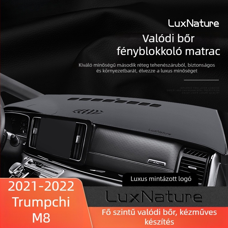 Bőr műszerfal-matra középkonzolhoz, mintával logója — Termékkód Ltao710675412364