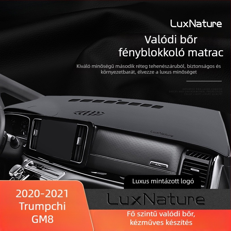 Bőr műszerfal-matra középkonzolhoz, mintával logója — Termékkód Ltao710675412364